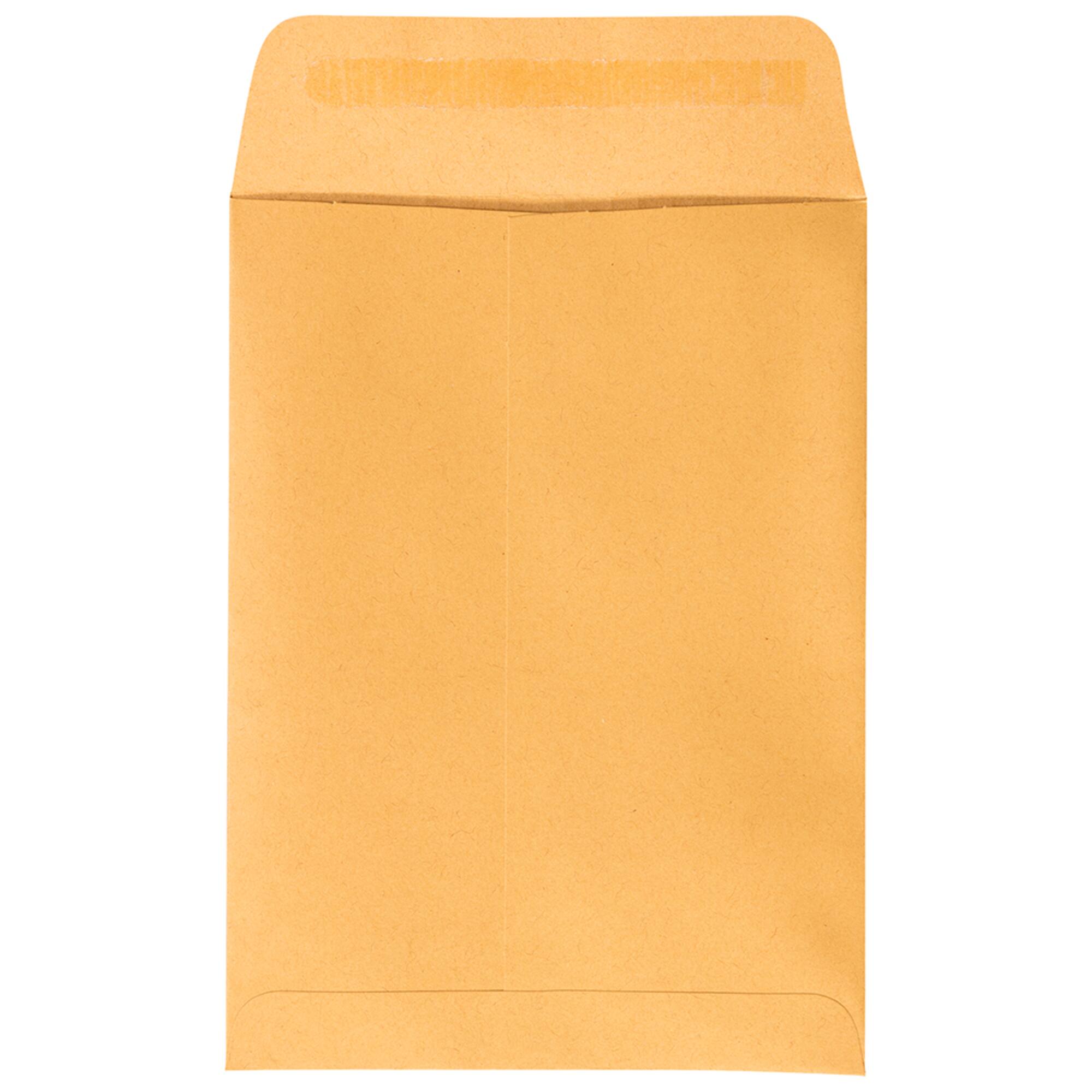 JAM Paper 5.5" x 7.5" Brown Kraft Open End Catalog Manila Envelopes